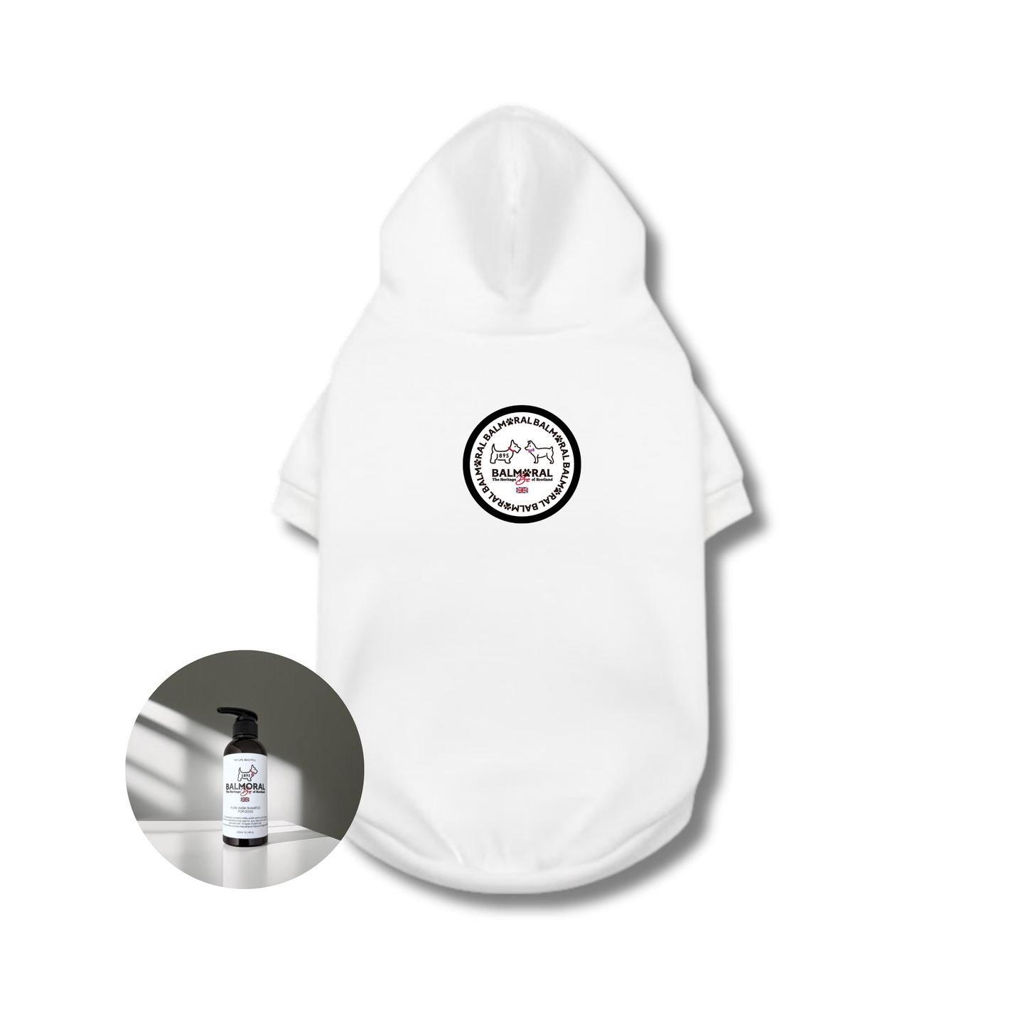 男色ディーノとハク×BMドッグウェア / パーカー（M〜2XL）+PURE WASH SHAMPOOセット