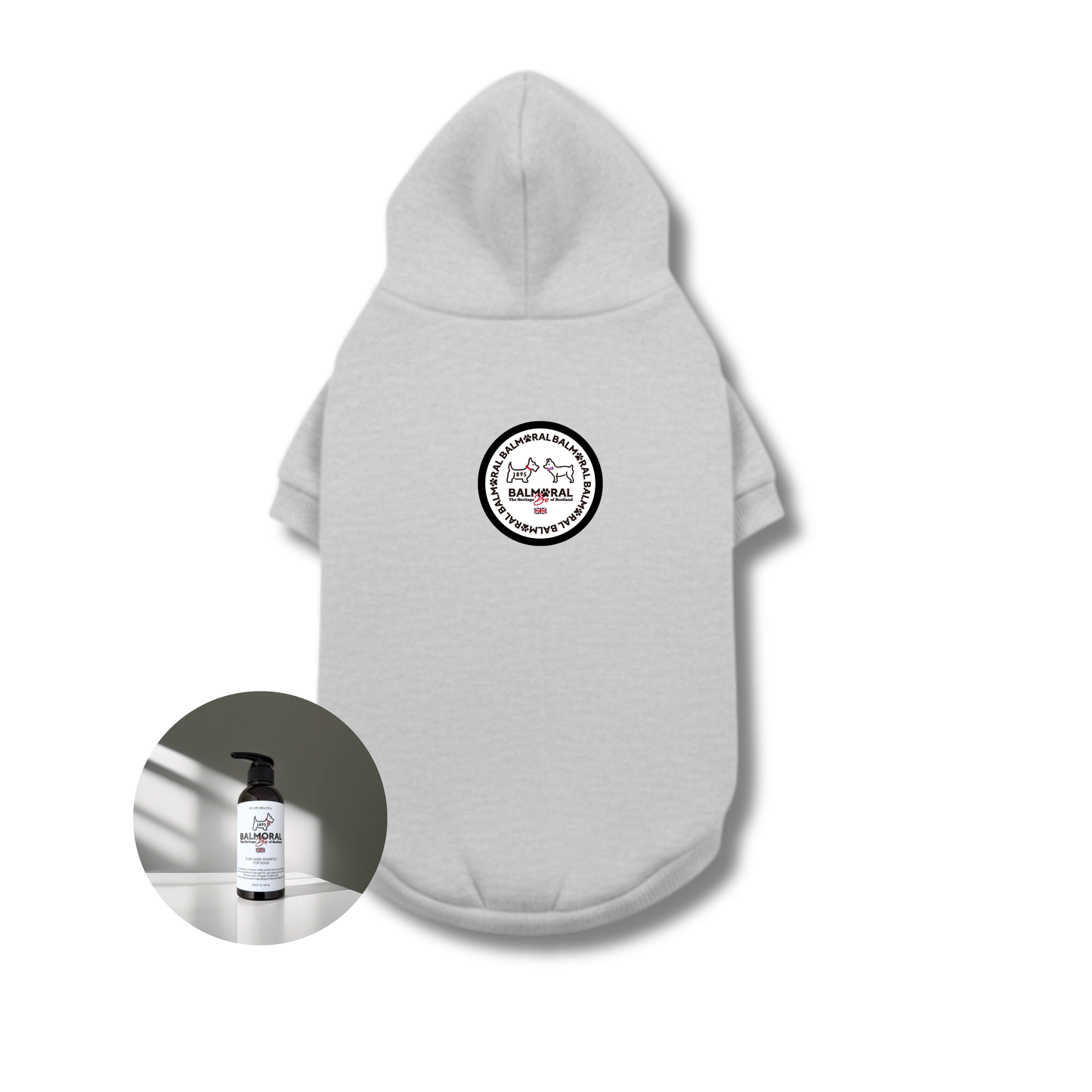 男色ディーノとハク×BMドッグウェア / パーカー（M〜2XL）+PURE WASH SHAMPOOセット