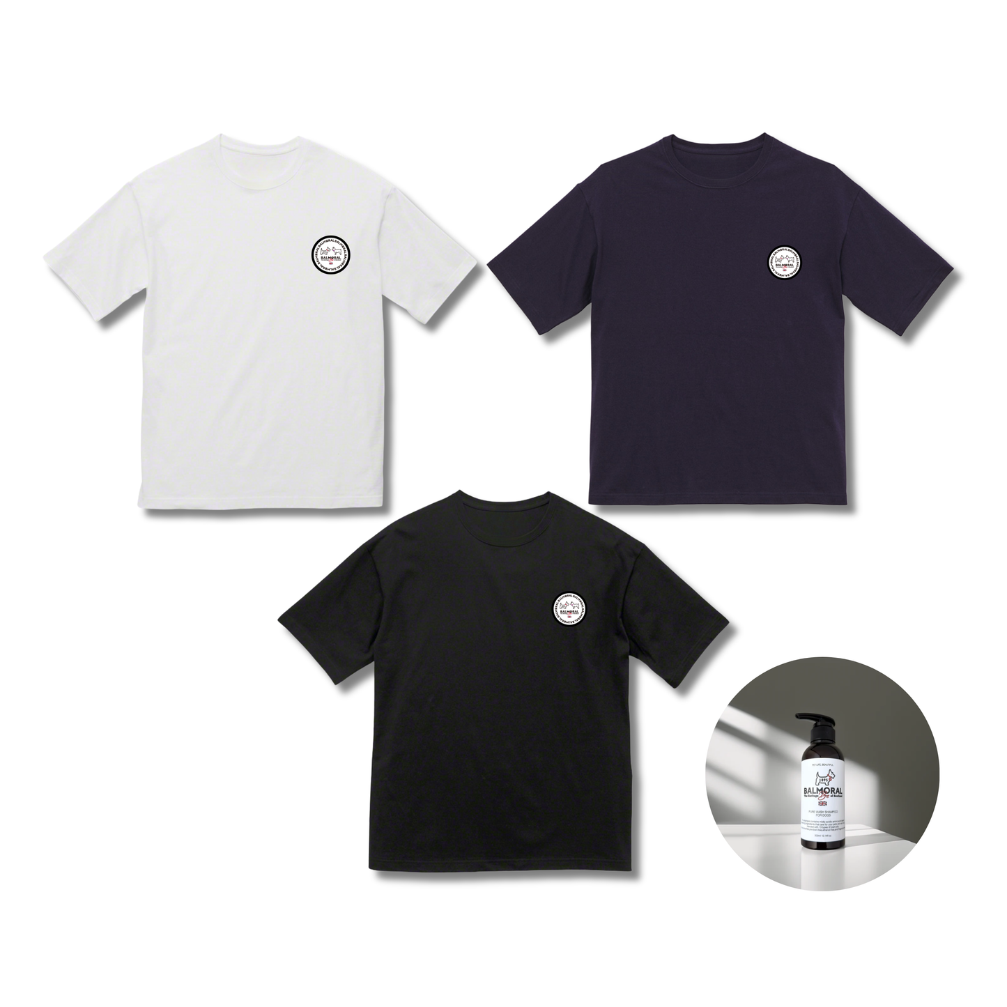 男色ディーノとハク×BMオーナー用 / BigシルエットTシャツ（S〜XL）+PURE WASH SHAMPOOセット
