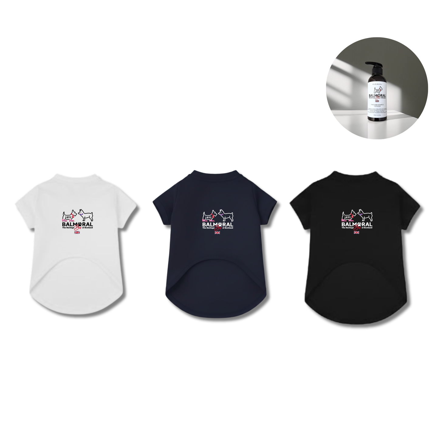 男色ディーノとハク×BM ドッグウェア / Tシャツ（S〜3XL）+PURE WASH SHAMPOOセット