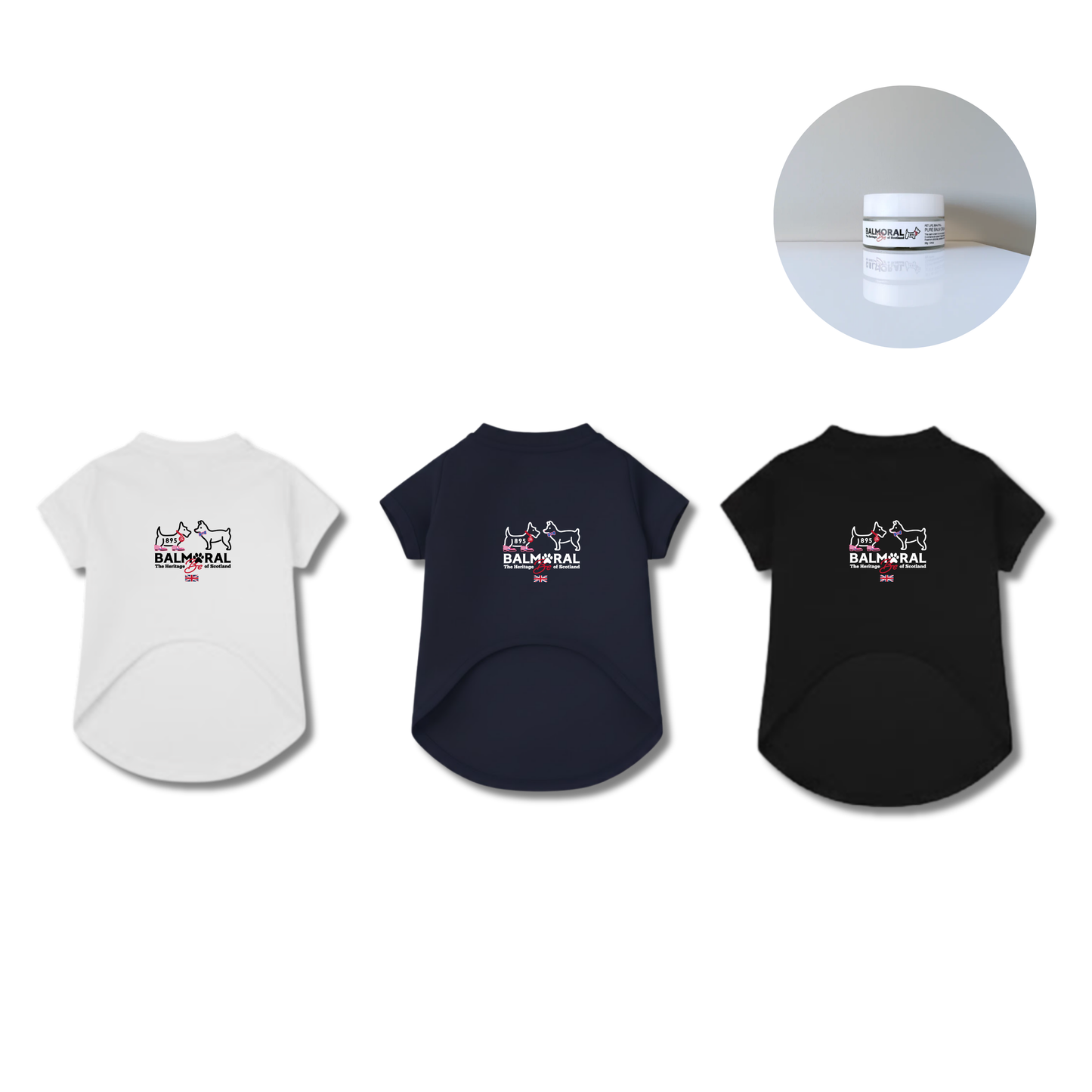男色ディーノとハク×BM ドッグウェア / Tシャツ（S〜3XL）+PURE BALM セット