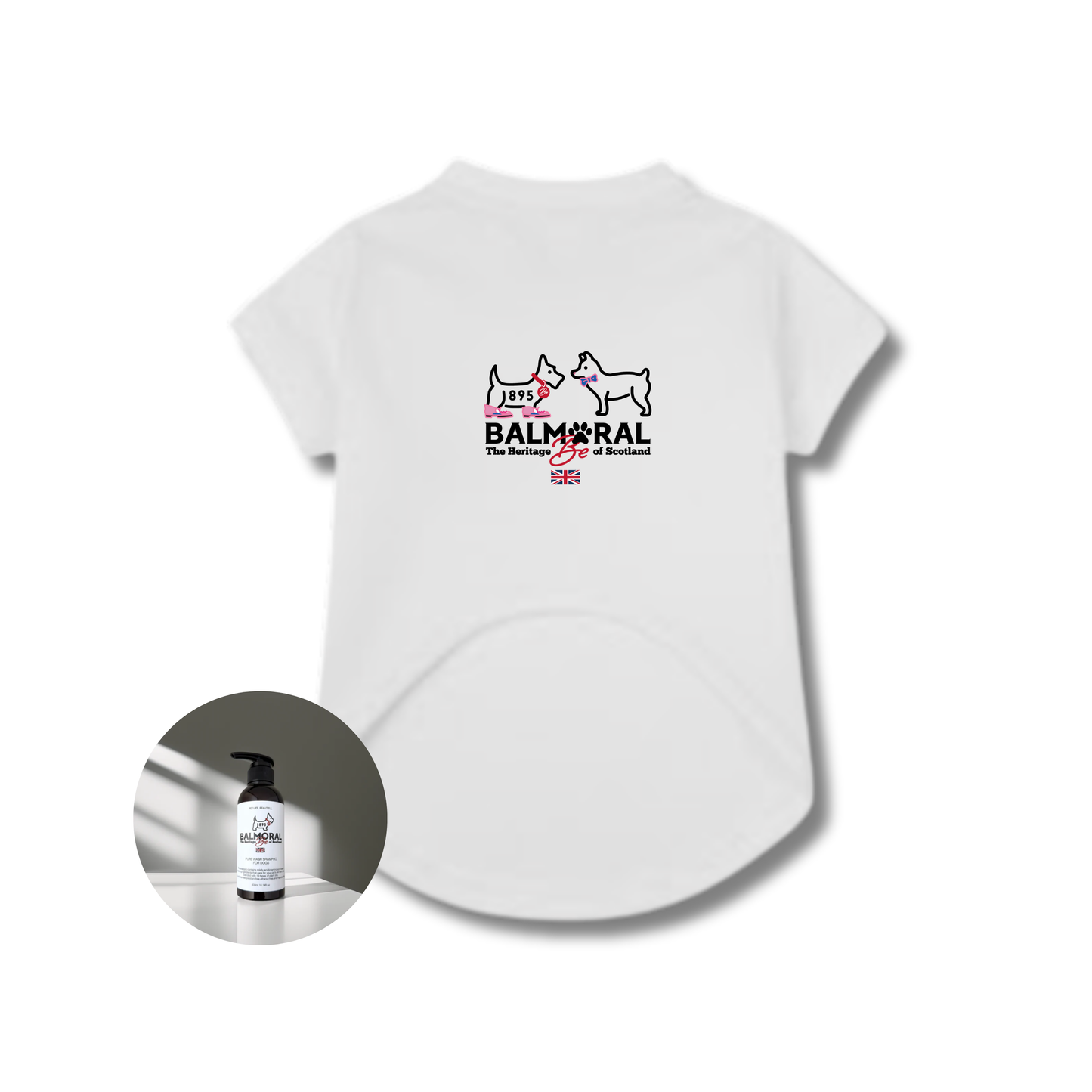 男色ディーノとハク×BM ドッグウェア / Tシャツ（S〜3XL）+PURE WASH SHAMPOOセット