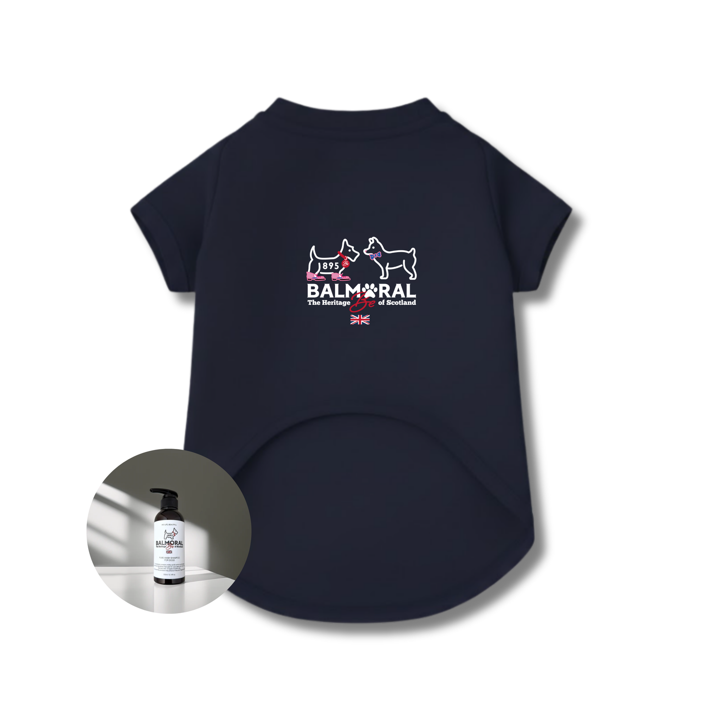 男色ディーノとハク×BM ドッグウェア / Tシャツ（S〜3XL）+PURE WASH SHAMPOOセット