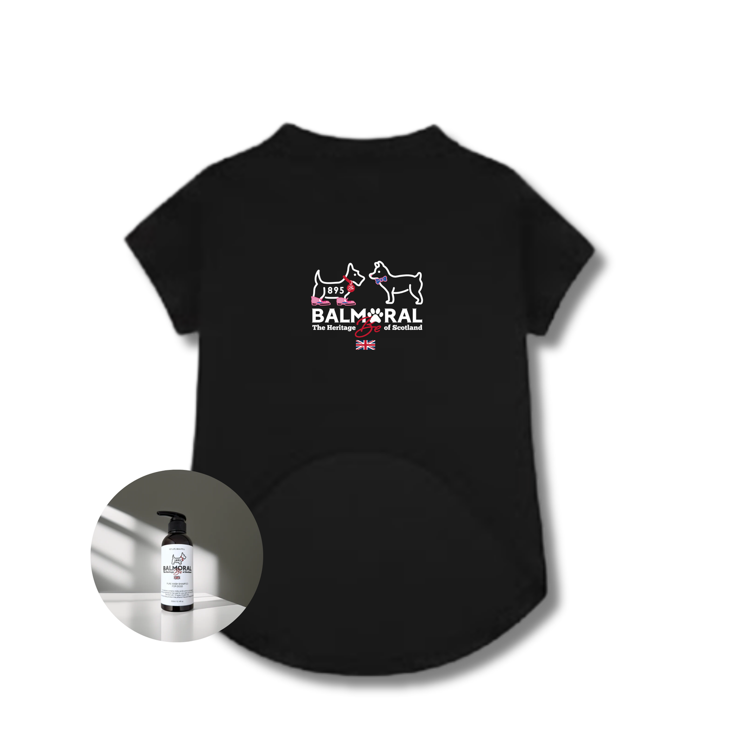 男色ディーノとハク×BM ドッグウェア / Tシャツ（S〜3XL）+PURE WASH SHAMPOOセット